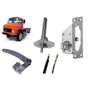 Imagem de Fechadura Capô Superior + Inferior Mb 1113 1313 Com Cabo Ala