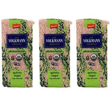 Imagem de KIT 3 ARROZ INTEGRAL AGULHINHA (LONGO FINO) ORGÂNICO BIODINÂMICO À VÁCUO VOLKMANN 1 KG