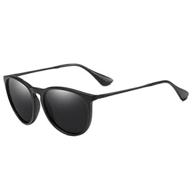 Imagem de Óculos de sol polarizados vintage para mulheres homens proteção UV400 óculos de sol fashion tendência clássico unissex polarizado óculos de sol, A, One Size