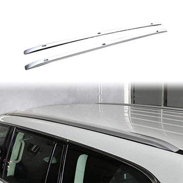 Imagem de UDP 2 peças de rack de teto para Nissan Patrol Armada Y62 2017 2018 2019 2020 Baggage Bagageiro Barra lateral Prata