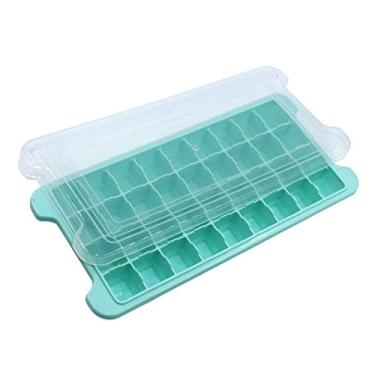 Imagem de Bandeja de cubo de gelo 36 furos molde de cubo de gelo de silicone bandeja de cubo de gelo geleia café uísque máquina de gelo criativa ferramenta de barra de festa molde de cubo de gelo (cor: verde)