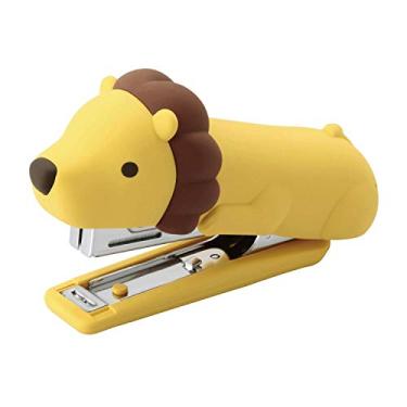 Imagem de MAX Grampeador de silicone animal fofo EUA HD-10NX/S (Leão) – Edição especial (grampeador HD-10NX/S LO)