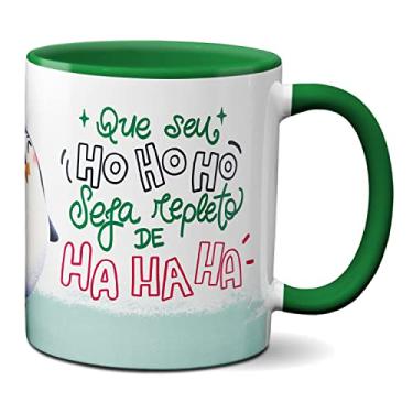 Imagem de Caneca Pinguim Que Seu Ho-Ho-Ho Seja Repleto De Ha-Ha-Ha (Verde)