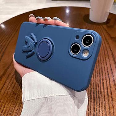 Imagem de Silicone líquido astronauta suporte soft shell para capa protetora criativa iphone13 14, T6, para iPhone 11 Pro