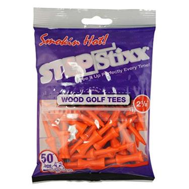 Imagem de Pride Golf Tee Camiseta de golfe STEPSTIXX de 5 cm (50 unidades), laranja cítrico