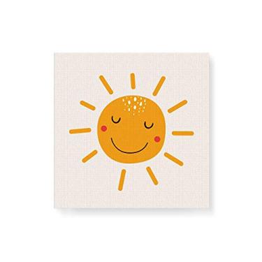 Imagem de Arte Maníacos Quadro Decorativo em Tela Canvas Sol Sorriso - 50x50cm