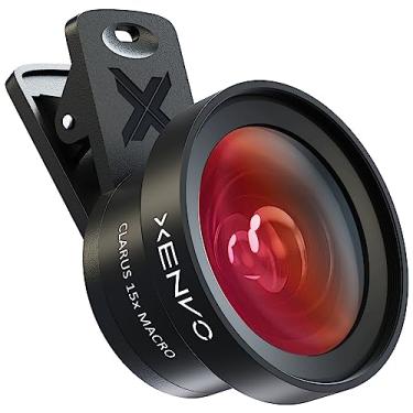 Imagem de Xenvo Kit de lentes Pro para iPhone e Android, lente macro e grande angular com luz LED e estojo de viagem preto