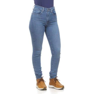 Imagem de Calça Jeans Feminina Skinny Cós Alto Azul com Elastano 721 Levi`s 29887