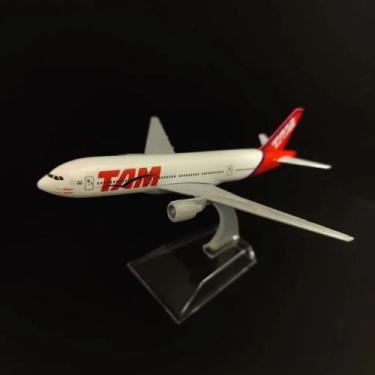 Imagem de Tam B777 Miniatura Avião Aeronave Comercial Em Metal - Jssavendas