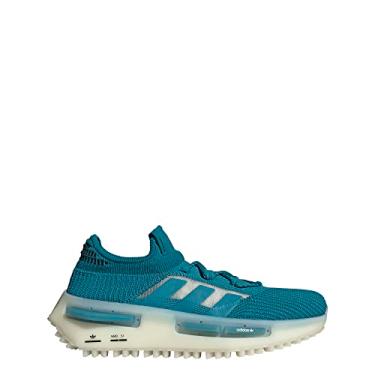 Imagem de adidas NMD_S1 Tênis masculino, turquesa, tamanho 42, Azul-petróleo ativo/preto/branco, 42