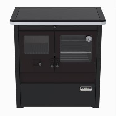 Imagem de Fogao a Lenha Venax n 1 Le Corbusier Dupla Combustao Preto