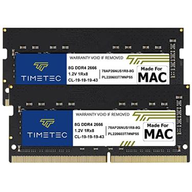 Imagem de Timetec Kit de 16 GB (2 x 8 GB) compatível com Apple DDR4 2666MHz para iMac de meados de 2020 (20,1/20,2) / iMac de meados de 2019 (19,1) 27 polegadas com tela Retina 5K, Mac mini (8,1) PC4-21333