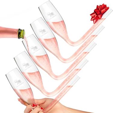 Imagem de Chambong - Taças de champanhe - lembrancinhas de festa de despedida de solteira de casamento - Caixa de proposta de dama de honra e presentes (5 peças)