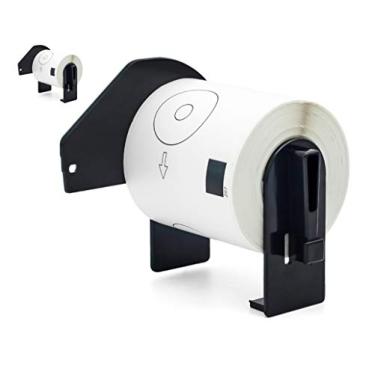 Imagem de Label Orison CD/DVD DK-1207 Rolo de etiqueta de substituição para etiquetas de filme branco DK1207 58,2 mm (58,2 mm) com cartucho não recarregável, 2 rolos 200 etiquetas