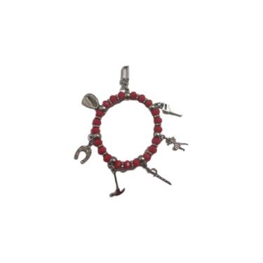 Imagem de Pulseira Bracelete Orixá Ogun com Berloques