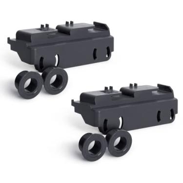 Imagem de 2 pacotes WD28X27241 Suporte de lava-louças e kit de rolo compatível com GE lava-louças montagem de rodas inferiores de rack, serve para L e R Side. Ajuste exato substitui WD12X10438 WD12X10439 WD12X10446 1 peça