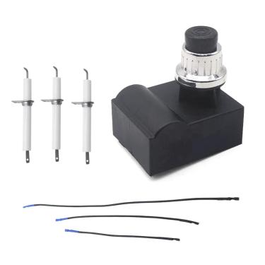 Imagem de Meyffon Kit de ignição TS-IG3007 compatível com Pit Boss Memphis Ultimate 4 em 1 Grill interruptor de ignição de botão elétrico com 3 peças de ignição de eletrodo e 3 peças de fios