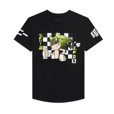 Imagem de Johnny Fox Camiseta Estampada Manga Curta Preto-Masculino