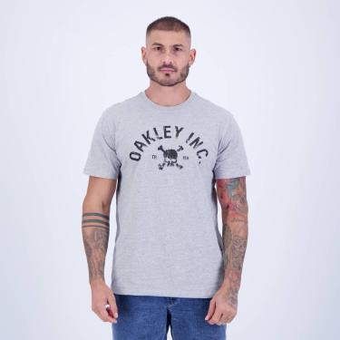 Imagem de Camiseta Oakley Inc Skull Cinza-Masculino