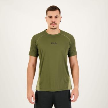 Imagem de Camiseta Fila Blend Mix Verde Mescla-Masculino