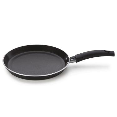 Imagem de Panquequeira Induct+ Preto 22 cm em Alumínio com Revestimento Interno Antiaderente Multiflon