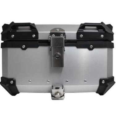 Imagem de Bau para Moto Traseiro 45 Litros Universal Anti Roubo Tronos de Alumin