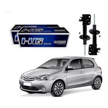 Imagem de Par Amortecedor Dianteiro Etios 1.3 1.5 2012 A 2016 - Nakata