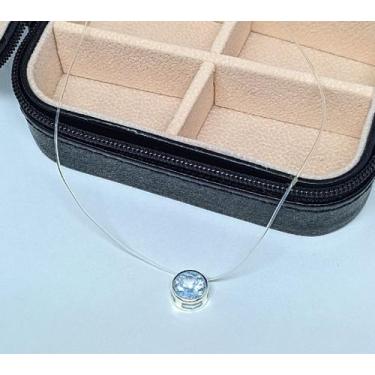 Imagem de Colares Colar Gargantilha Feminino/ Masculino Pingente Cruz Fé Vida Pé