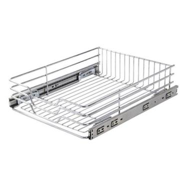 Imagem de Gaveta Fruteira Deslizante 47cm Módulo 50cm Inox Jomer 3381