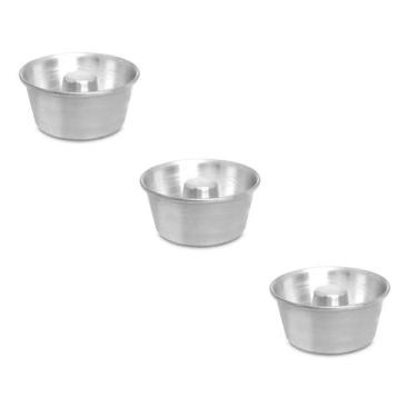 Imagem de Kit com 03 Formas de Torta Suiça 11,0X6,0X13,5 cm - Alumínio - Roldan