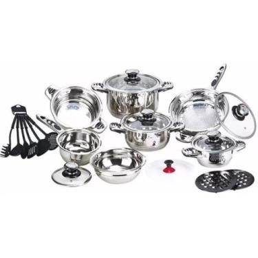 Imagem de Jogo De Panelas Alemã - Aço Cirúrgico 23 Pçs  - Nakasaki