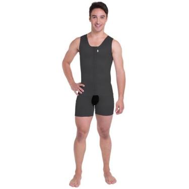 Imagem de Cinta Pós-cirúrgica Masculina Alça Regata Biobela, Preto, P