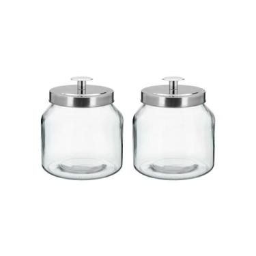 Imagem de Kit 2 Potes Vidro Porta Mantimentos 2L Home&Co