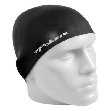 Imagem de Touca de Natação 100% Silicone Adulto Power Poker, Preto
