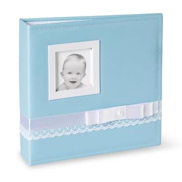 Imagem de Álbum de Fotos Bebê Tecido 100 Fotos 15x21 Ampliável Ical Fotografia - 419