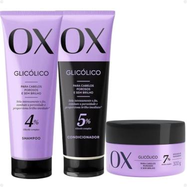 Imagem de Kit Ox Glicólico: Shampoo, Condicionador e Máscara 240ML