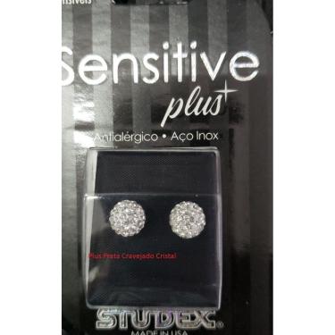 Imagem de Brinco Studex Sensitive Plus Fireball Cristal 8Mm Sp8304w