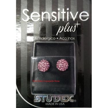 Imagem de Brinco Studex Sensitive Plus Fireball Rosa Claro 8Mm Sp8340w