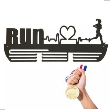 Imagem de Porta Medalhas De Corrida Feminino Suporte Grande Maratona - Loja Dink