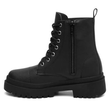 Imagem de Bota Plataforma Blogueira Coturno Militar Tratorada  - SBL, Preto, 37