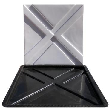 Imagem de Forma 3D Gesso e Cimento ABS - Quadrangular 50x50 - Xmoldes