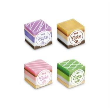Imagem de Borracha Cake com Cheirinho Tris, Roxo - Uva