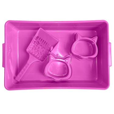 Imagem de Caixa de Areia Higiênica para Gatos Kit Fun Cat Twoo Pets - ALVORADA, 