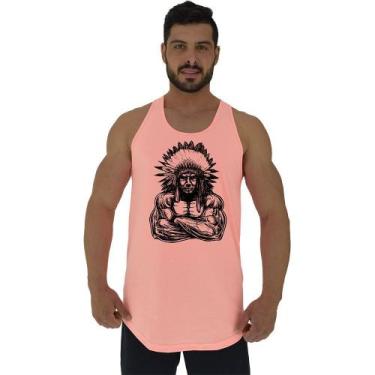 Imagem de Regata Longline Estampada Masculina MXD Conceito Índio Maromba, G, Mas