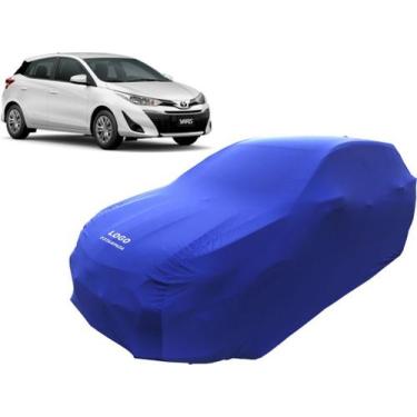 Imagem de Capa Para Cobrir Carro Toyota Yaris Hatch Cvt Tecido Helanca - Mz, Azu