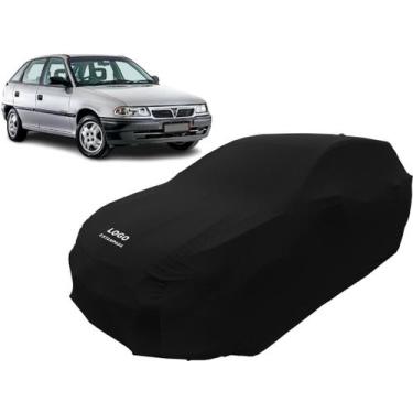 Imagem de Capa Carro Astra Belga Logo Chevrolet Tecido Helanca - Mz, Preta