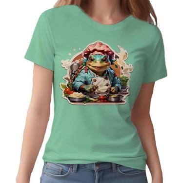 Imagem de Camisa Camiseta Color Chefe Tartaruga Cozinheira Cozinha 3 - Enjoy Sho