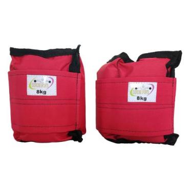 Imagem de Caneleira Tornozeleira 8 KG - Exercise Sports, Vermelho