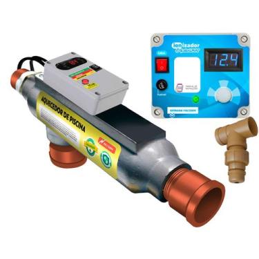 Imagem de Aquecedor Piscina Elétrico 40m³ Com Ionizador Via Wi-fi App - IONS