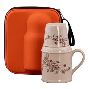 Imagem de Xícara De Chá De Cerâmica Para Escritório, Conjunto De Caneca Portátil, Bule De Chá Chinês Confortável Para Beber(Style2)